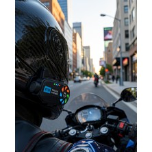 Poyraz Market Motosiklet Kask Kamera Sistemi Gece Görüşlü Bluetooth 5.4