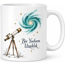 Northcity Teleskop Gecesi Tasarımlı Porselen Kupa - Model 422 Bx