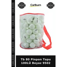 Carlburn Delux Serisi Tb 80 Pinpon Topu 100LÜ Beyaz 9502 Oyun Antrenman Kutu
