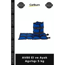 Carlburn Özel Seri AV80 El ve Ayak Agırlıgı 5 kg Antrenman Hareket Bacak
