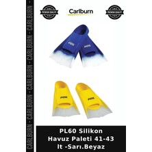 Carlburn Delux Serisi PL60 Silikon Havuz Paleti 41-43 Lt -Sarı.beyaz Yüzme Hazırlık Aktivite