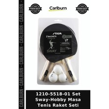 Carlburn Premium 1210-5518-01 Set Sway-Hobby Masa Tenis Raket Seti Spor Aleti Eğlence Aktif