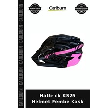 Carlburn Delux Serisi Hattrick KS25 Helmet Pembe Kask Genç Aksesuar Koruyucu