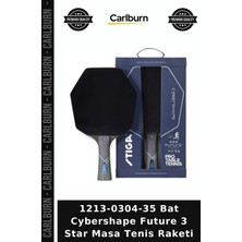 Carlburn 1213-0304-35 Bat Cybershape Future 3 Star Masa Tenis Raketi Rekabet Yetişkinler Için Etkinlik