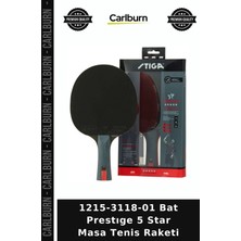 Carlburn Premium 1215-3118-01 Bat Prestıge 5 Star Masa Tenis Raketi Spor Malzemesi Beceri Turnuva