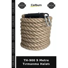 Carlburn Delux Serisi TH-900 9 Metre Tırmanma Halatı Vücut Ipi Antrenman Aleti Sporsal Halat