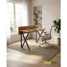Hey Modüler Mobilya Hey Rüya Çalışma Masası Çam Siyah Ayak 103*52