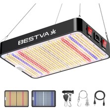 Bestva DC1000W Bitki Yetiştirme Lambası Full Spectrum Grow Light LED Sera Lambası Indoor Büyütm