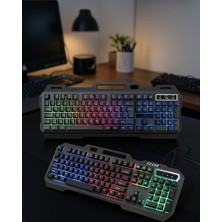 Freedom Storee Kablolu Rgb Işıklı Klavye ve Mouse Seti UCZPG8018KLAVYE2