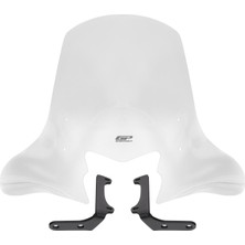 GP Kompozit Şeffaf Ön Cam - 58 cm Honda Dio 2021-2025 Uyumlu Esnek Plastik Malzeme