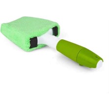 Rafta Su Hazneli Cam Silme Aparatı Mikrofiber Bez Ev Ofis Işyeri Oto Araç