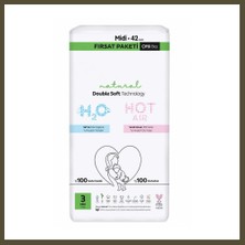 Northcity Natural Double Soft Bebek Bezi Fırsat Paketi 3 Beden 42 Adet Bx