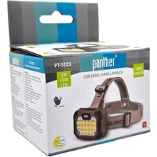 Rafta PT-5223 USB Şarjlı Kafa Lambası Farklı Işık Modlu Sensörlü Fener 1800 Lümen