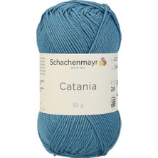 Rafta Schachenmayr Catania Pamuk Amigurumi El Örgü Ipi Ipliği Yünü 380 Mavi