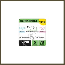 Northcity Natural Double Soft Bebek Bezi Ultra Paket 5 Beden 78 Adet Bx