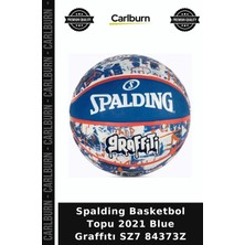 Carlburn Özel Üretim Spalding Basketbol Topu 2021 Blue Graffıtı Sz7 84373Z Aktif Yaşam Baskette Büyük Top