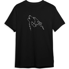 Satranç Medya One Line Art - Wolf