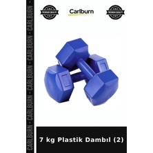 Carlburn Özel Seri 7 kg Plastik Dambıl (2) Kas Çalıştırma Form Tutma Vücut Antrenmanı