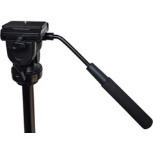 Rafta Tr KH-2880 Tripod Kafa, Pan Tilt 3 Yönlü, 360° Dönebilen, Quick Release Plakalı, Metal Kollu, Dslr ve Video Kamera ile Uyumlu Tripod Head