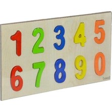 Rafta Tr Ahşap Sayılar Puzzle Çok Renklı