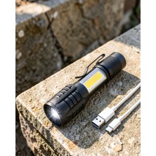 Negok Mini LED Işık Şarjlı USB Acil Durum Feneri UCZHS41LAMBA1-1
