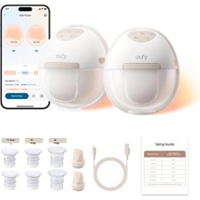 Tr Anker Eufy Giyilebilir Akıllı Göğüs Pompası E20, Eller Serbest, Ultra Sessiz, Ergonomik Tas