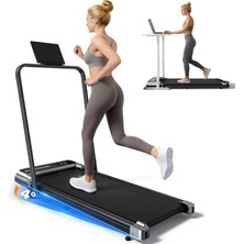 Cosfer Güçlü 2 Hp Yürüyüş ve Koşu Bandı Katlanabilen 130 Kilo Taşıma Kapasiteli 1-12 Km H