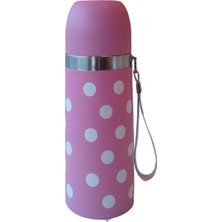 Tr Puantiyeli Pembe Termos 350 ml