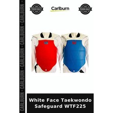 Carlburn Özel Üretim White Face Taekwondo Safeguard WTF225 Atak Beyaz Ekipman