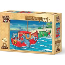 Mutlu Fok Balıkları 25 Parça Ahşap Çocuk Puzzle