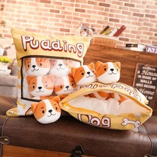 Ls Pudding Peluş Yastık - 8 Mini Peluş - Oyuncaklı Yastık