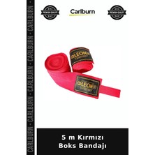 Carlburn Özel Üretim 5 M Kırmızı Boks Bandajı Kondisyon Antrenman Koruma