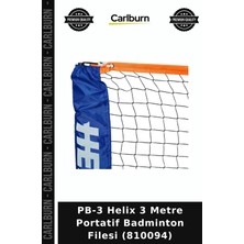 Carlburn Premium Pb-3 Helix 3 Metre Portatif Badminton Filesi (810094) Spor Malzemesi Bahçe Oyunu Sahil Sporu