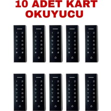 SR-205 Em Kartlı ve Şifreli Geçiş Sistemi Proximity Rfıd Kart Okuyucu 125 Khz 10 Adet
