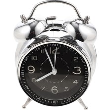 Sessiz Pilli Çalar Saat Yatak Odası Saati Çocuklar Için Masa Nostaljik Dekor Masa Saati Alarm C