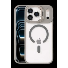 Joko Apple iPhone 17 Pro Max Remim Lensli Magsafe Standlı Kapak - Titan Gri