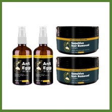 Budos Ant Egg Oil & Cream 2 Şer Adet : AĞDA50 ml Karınca Yumurtası Yağı ve 50 ml Kremi Tüydökücü Krem Set Budos
