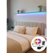 Stylmenplus 2835 Rgb Şerit LED 5 Metre 54 Led/m Uzaktan Kumandalı Renkli Dekorasyon Işığı