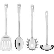 Ikea Grunka 4 Parça Mutfak Gereci Seti, Paslanmaz Çelik