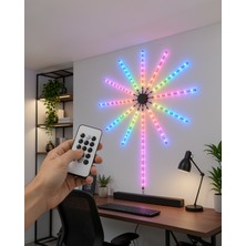 Stylmenplus Rgb LED Duvar Lambası Uzaktan Kumandalı Telefon Kontrollü UCZZDP626IŞIK-3-1