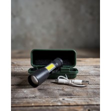 Stylmenplus USB Şarjlı Mini El Feneri Cob LED UCZZZHS215LAMBAAAAA2