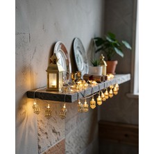 Stylmenplus Dekoratif Altın Fenerli LED Zincir Uczzzfenerramazanledışık-4