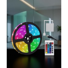 Stylmenplus LED Şerit Aydınlatma 10 Metre Kumandalı Renkli UCZ10ŞERİTLED2