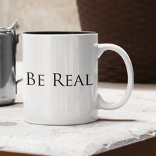 Harikapoli Slogan – Be Real Içi Siyah Seramik Kupa