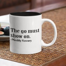 Harikapoli Slogan – The Go Must Show On Içi Siyah Seramik Kupa