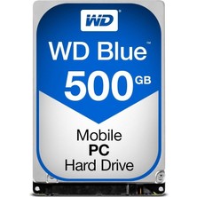 Western Digital Wd Blue 500 GB Dahili Mobil Sabit Disk (9,5 mm Yükseklik, 5400 Rpm, Sata 6 Gb/s, 8 MB Önbellek, 6,4 cm 2,5 Inç) Rohs Uyumlu