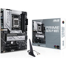 Asus Prime X670-P Wifi Soket Am5 (Lga 1718) Ryzen 7000 Atx Anakartı (Ddr5, Üç M.2 Yuvaları, USB 3.2 Gen 2x2 Tip-C, Usb4 Desteği, Wifi 6 ve 2.5 GB Ethernet.)