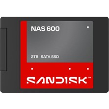 Sandisk Nas 600 Sata SSD 2 Tb, Dahili Ssd, 560 Mb/s'ye Kadar Okuma