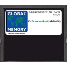 Global Memory Cisco 64MB Compact Flash Kart Bellek Cisco 7200 Serisi Routern Npe-G1 (MEM-NPE-G1-FLD64)