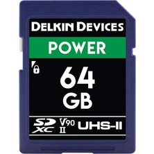 Delkin Devices 64 GB Power Sdxc 2000X Uhs-Iı U3/V90 Hafıza Kartı